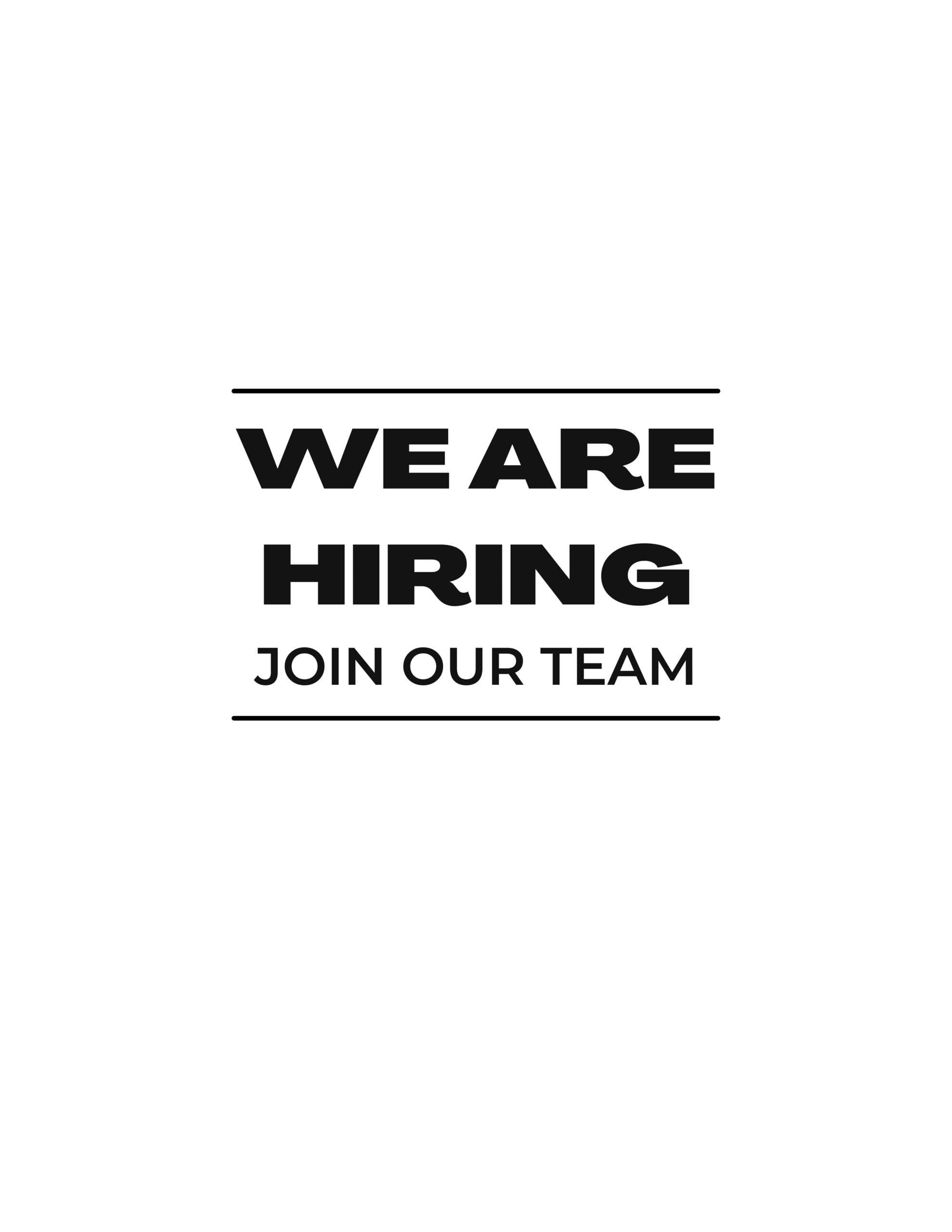 We Are Hiring (Flyer)